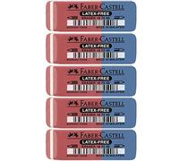 Faber-Castell 187040 - Goma de borrar sin látex, tinta/plomo, 7070-40 (5 unidades)