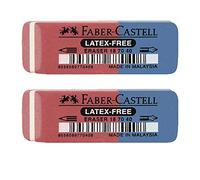 Faber-Castell 187040 - Goma de borrar sin látex, tinta y plomo, 7070-40 (2 unidades)