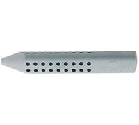 Faber-Castell Borrador 187100 Grip, forma triangular, gris