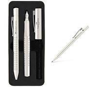 Faber-Castell 201527 - Set estilog. M y bolígrafo m. Leche de coco. & 231023 - Portaminas grip 2010. Leche de coco. 0,7