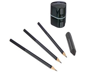 Faber-Castell 217093 - Juego de escritura GRIP color negro.