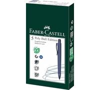 Faber-Castell 241111 - Caja con 5 Boligrafos Poly Ball Urban - Future Dusk
