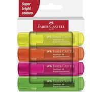 Faber-Castell Subrayadores Textliner 1546 – Pack de 4 – Tonos neón