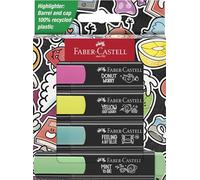 Faber-Castell Subrayadores 254690 – Juego de 4 Graffiti – Edición limitada
