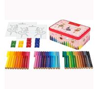 Faber Castell 33 Rotuladores Connector Bailarina Caja Regalo Metálica 45 Piezas
