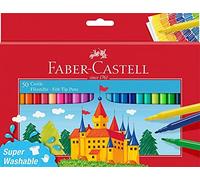 Faber-Castell Rotuladores escolares Estándar 554204 Colores intensos y brillantes Caja x50