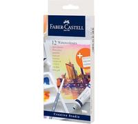 Faber-Castell Acuarelas Creative Studio 169612 – 12 tubos de 9 ml, con paleta de mezcla