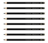 Faber-Castell Art & Graphic Pitt - Lápiz mate de grafito, grafito mate, 2B, para arte, manualidades, dibujo, bocetos, hogar, escuela, universidad, colorear