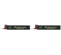 Faber Castell B-9065-HB - Blíster tubo de 12 minas, 0.5 mm HB, color negro (Paquete de 2)