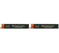 Faber-Castell B - 9069 - Blister Tubo de 12 Minas - Negro - HB - 0.9 mm (Paquete de 2)