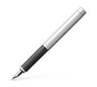 Faber-Castell Basic - Pluma estilográfica (metal, punta M), mate Negro