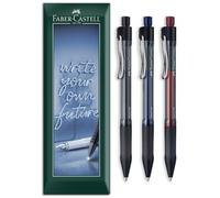 Faber-Castell Beyond - Bolígrafo de gel | Bolígrafos retráctiles de tinta de gel fina con agarre suave | Ancho de línea de 0.4 mm | Escritura para la oficina y el día a día (Mezclado)