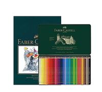 Faber-Castell - Bloc de dibujo A4 y lata de 36 lápices de colores inalterables Polychromos para artistas, para el colegio, casa y universidad, para libros de colorear para adultos, suministros de