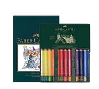 Faber-Castell - Bloc de dibujo A4 y lata de 60 lápices de colores inalterables Polychromos para artistas, para el colegio, casa y universidad, para libros de colorear para adultos, suministros de