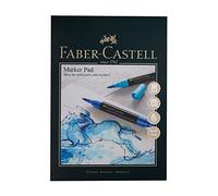 Faber-Castell Bloc de marcadores Art & Graphic, A3, papel engomado sin ácidos, 70 g/m², 50 hojas para bolígrafos Pitt, marcadores, bolígrafos y lápices de acuarela, delineadores finos, bocetos, arte
