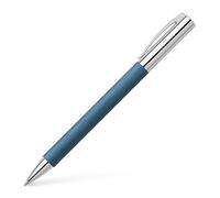 Faber-Castell Bolígrafo Ambition 147145 – punta redonda, tinta indeleble, 0,5 mm, azul