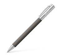 Faber-Castell Bolígrafo con cuerpo en resina 147055 Guilloqueada OpArt Color Arena Oscura Trazo M