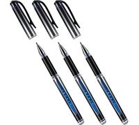 Faber-Castell Bolígrafo de Gel Uni-Ball Impact UM-153S, Azul, 3 Unidades