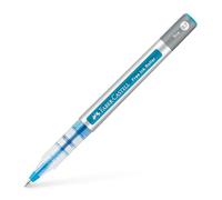 Faber-Castell 348147 - Bolígrafo de tinta Free Ink azul claro, punta de 0,4 mm, bolígrafo de tinta resistente a la falsificación