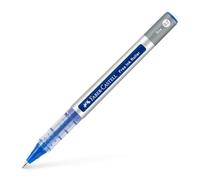 FABER-CASTELL - Bolígrafo de tinta líquida Free Ink azul, 0,4 mm | Bolígrafo roller con tinta resistente al agua y sistema Free Ink para el colegio, la oficina y tomar notas