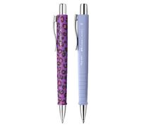 FABER-CASTELL - Bolígrafo Poly Ball Leo Nightshade, 2 unidades