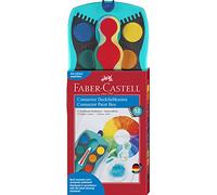 Faber-Castell Caja de acuarelas Connector de 12 colores turquesa