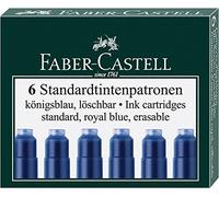 Faber-Castell Cartuchos de tinta estándar, 6 unidades, en caja plegable (Pack de 3)