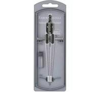 Faber Castell Compás Articulado de Ajuste Rápido Grip Plateado (Set de 5) (Set de 5)