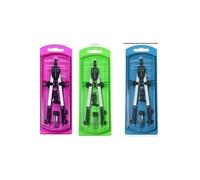 FABER-CASTELL COMPAS CON ADAPTADOR UNIVERSAL ESTUCHE COLOR NEON