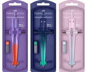 Faber-Castell Compás Stream Flow Edition Ajuste Rápido Surtido (Set de 5)