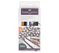 Faber Castell Creative Studio - Juego de bocetos de carbón, edición especial RHS, para arte, manualidades, dibujo, bocetos, incubación, hogar, escuela, universidad, colorear