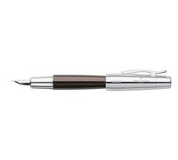 Faber Castell - e-motion - Stylo plume - Largeur de trait F - Résine aspect parquet