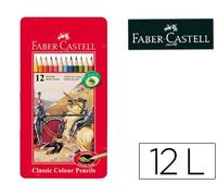 Faber Castell Ecolápices de Colores Caja Metálica 12 Colores Surtidos FSC