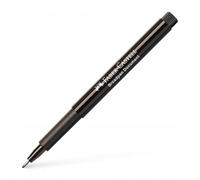 Faber-Castell Rotuladores de punta fina Fineliner Broadpen 1554 – Juego de 6, negro