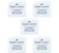 Faber-Castell - Goma de amasar Art Eraser, color blanco | 5 unidades