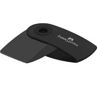 FABER-CASTELL - Goma de borrar Sleeve Mini negra | Goma de borrar sin PVC para un borrado limpio y sin manchas de lápices de grafito y de colores