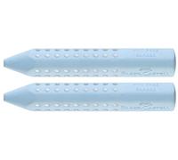 Faber-Castell Goma de borrar triangular Grip 2001 (Sky Blue, 2 unidades)