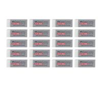 FABER-CASTELL 205264 - Goma de borrar sin polvo, 20 gomas de borrar para la escuela y la oficina, adecuadas para lápices y lápices de colores