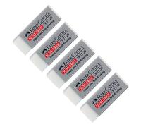 FABER-CASTELL - Gomas de borrar Dust-Free blancas, 5 unidades