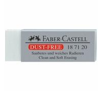 Faber-Castell Gomas de borrar sin polvo blanco 1 unidad (S) con goma de borrar (blanco, 1 unidad)