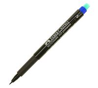 Faber-Castell - Juego de 12 multimarks marcador CD 12, Permanent S, azul