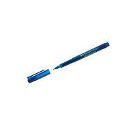 FABER-CASTELL - Juego de 3 rotuladores Fineliner Broadpen 1554 trazo de 0,8 mm, azul