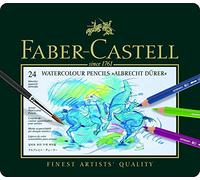 Faber-Castell Lápices acuarelables Albrecht Dürer – Estuche metal 24 colores