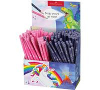 Faber-Castell Lápices de grafito Dinosaurios & Unicornios con expositor de 144 unidades