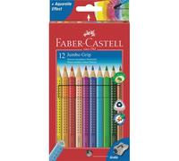 Faber-castell lápices de jumbo grip, 12 colores surtidos en estuche d