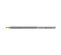 Faber-Castell Lapicero grafito Grip 2001 HB Plata pack de 6