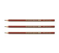 FABER-CASTELL Lot de 3 Crayons DESSIN 2000, dureté: HB