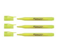 Faber-Castell Marcador fluorescente Textliner 38 – punta biselada, trazo grueso/fino – Amarillo
