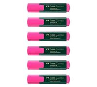 Faber-Castell Lot de 6 Surligneurs "TEXTLINER 48 Refill", rose fluo