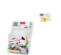 FABER-CASTELL Marcador Textil Especial Ropa Expositor Bombonera 60 Colores Surtidos